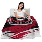 northern illinois huskies paint streaks red white blanket latest model