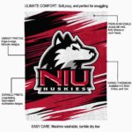 northern illinois huskies paint streaks red white blanket new arrival