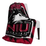 northern illinois huskies splatter effect red blanket top rated