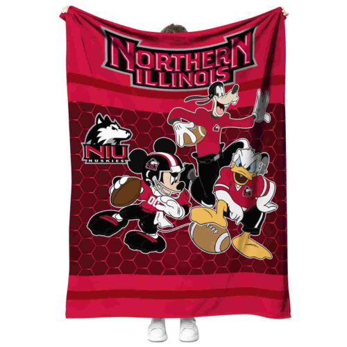 northern illinois huskies three musketeers red blanket best selling