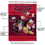 northern illinois huskies three musketeers red blanket best selling