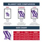 northwestern wildcats brushstrokes purple white blanket best selling