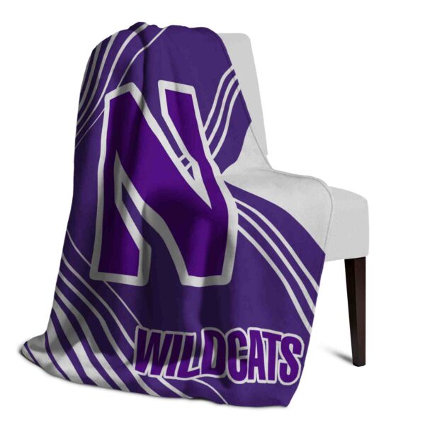 northwestern wildcats diagonal stripes purple blanket top rated