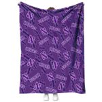 northwestern wildcats diehard fans purple blanket best selling