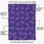 northwestern wildcats diehard fans purple blanket best selling