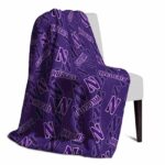 northwestern wildcats diehard fans purple blanket best selling