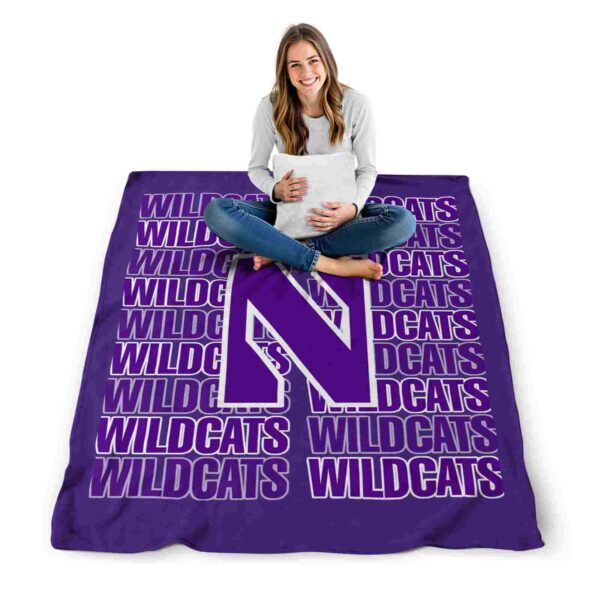 northwestern wildcats fan pride purple blanket high quality