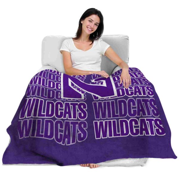 northwestern wildcats fan pride purple blanket latest model