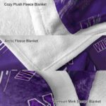 northwestern wildcats fan spirit purple blanket premium grade