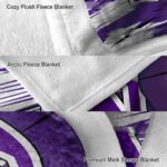 northwestern wildcats paint streaks purple white blanket premium grade