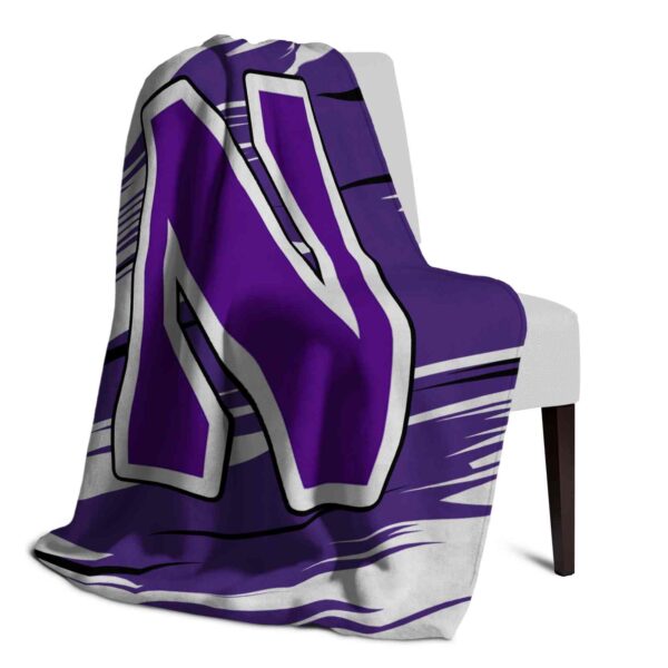 northwestern wildcats paint streaks purple white blanket top rated