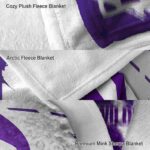 northwestern wildcats splatter effect purple blanket best selling