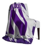 northwestern wildcats splatter effect purple blanket best selling