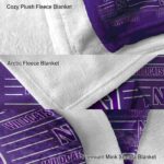 northwestern wildcats striped pattern purple blanket best selling