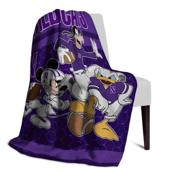northwestern wildcats three musketeers purple blanket top rated