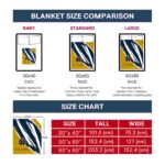 notre dame fighting irish brushstrokes navy white blanket best selling