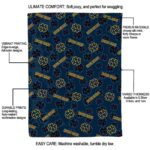 notre dame fighting irish diehard fans navy blanket best selling