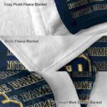 notre dame fighting irish fan pride navy blanket best selling