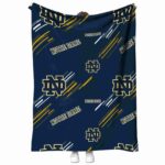 notre dame fighting irish fan spirit navy blanket best selling