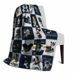 notre dame fighting irish mickey minnie navy white blanket best selling
