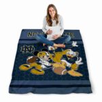 notre dame fighting irish three musketeers navy blanket best selling