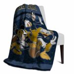 notre dame fighting irish three musketeers navy blanket best selling