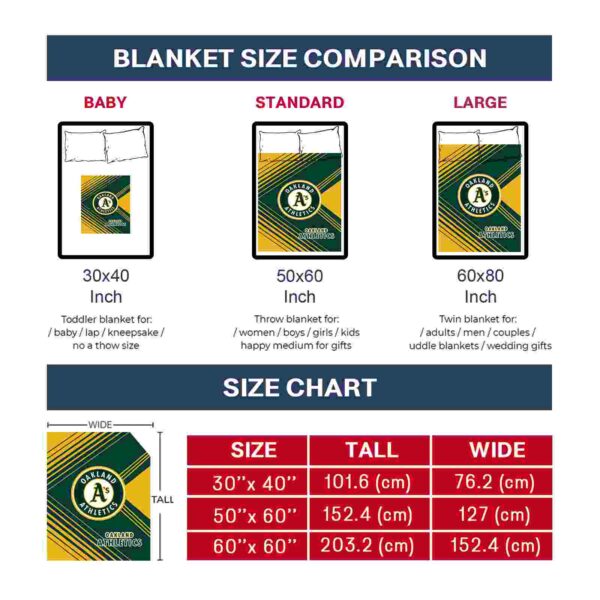 oakland athletics diagonal stripes green blanket trendy
