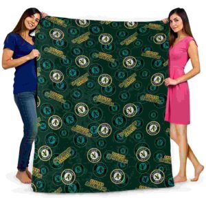 oakland athletics diehard fans green blanket fashion forward
