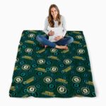 oakland athletics diehard fans green blanket high quality