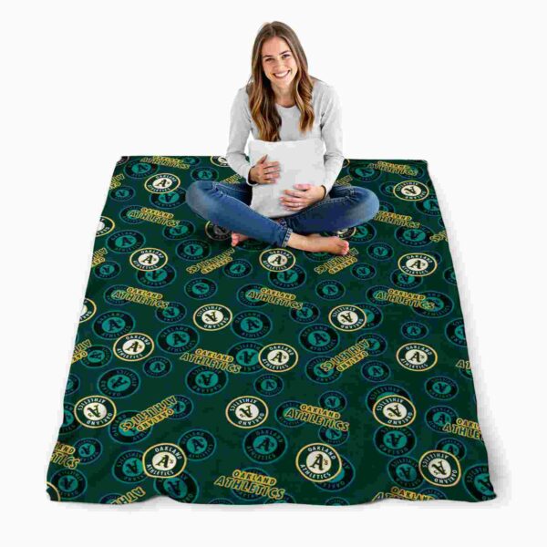 oakland athletics diehard fans green blanket high quality