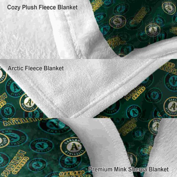 oakland athletics diehard fans green blanket premium grade