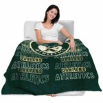 oakland athletics fan pride green blanket latest model