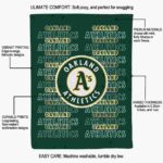 oakland athletics fan pride green blanket new arrival