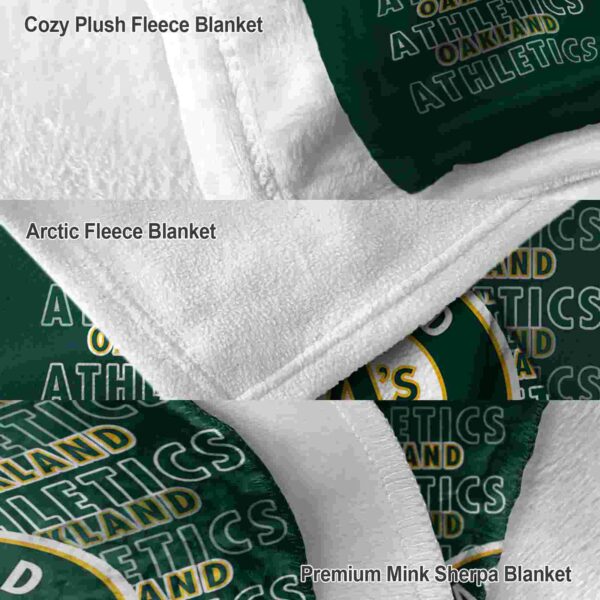 oakland athletics fan pride green blanket premium grade
