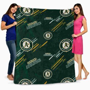 oakland athletics fan spirit green blanket fashion forward