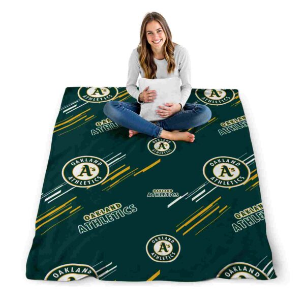oakland athletics fan spirit green blanket high quality