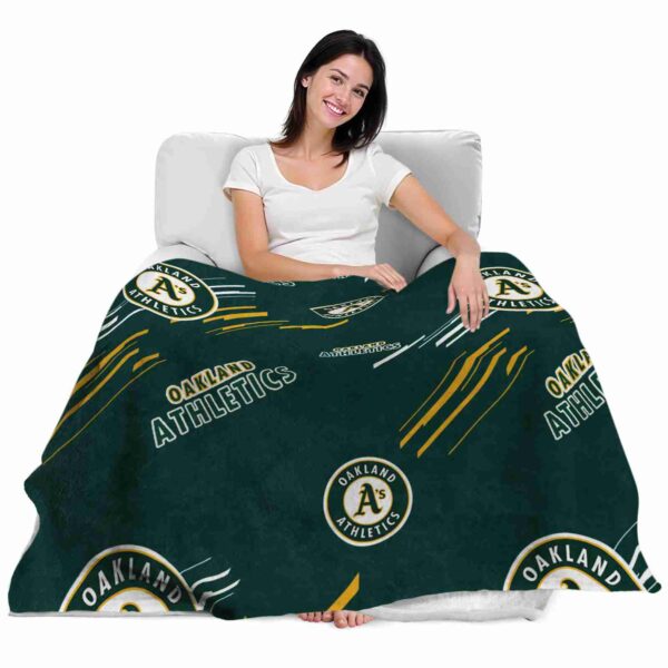 oakland athletics fan spirit green blanket latest model