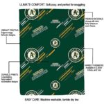 oakland athletics fan spirit green blanket new arrival