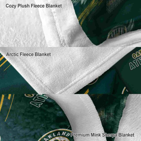 oakland athletics fan spirit green blanket premium grade