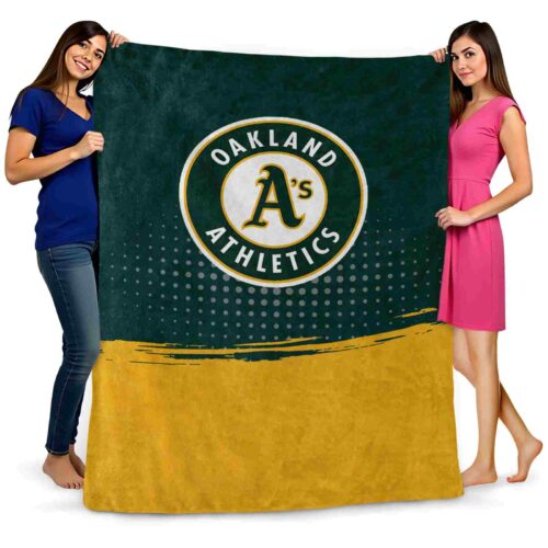 oakland athletics gradient dots green blanket fashion forward