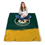 oakland athletics gradient dots green blanket best selling