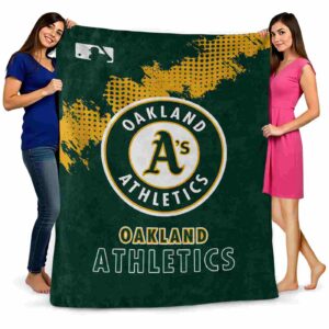 oakland athletics grunge texture green blanket fashion forward