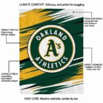 oakland athletics paint streaks green white blanket new arrival