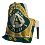 oakland athletics splatter effect green blanket best selling