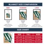 ohio bobcats brushstrokes green white blanket trendy