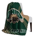 ohio bobcats diagonal stripes green blanket top rated