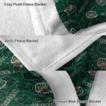 ohio bobcats diehard fans green blanket premium grade