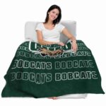 ohio bobcats fan pride green blanket latest model