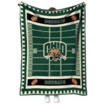 Ohio Bobcats Football Field Green Blanket 1 ohio bobcats football field green blanket best selling