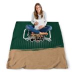ohio bobcats gradient dots green blanket best selling